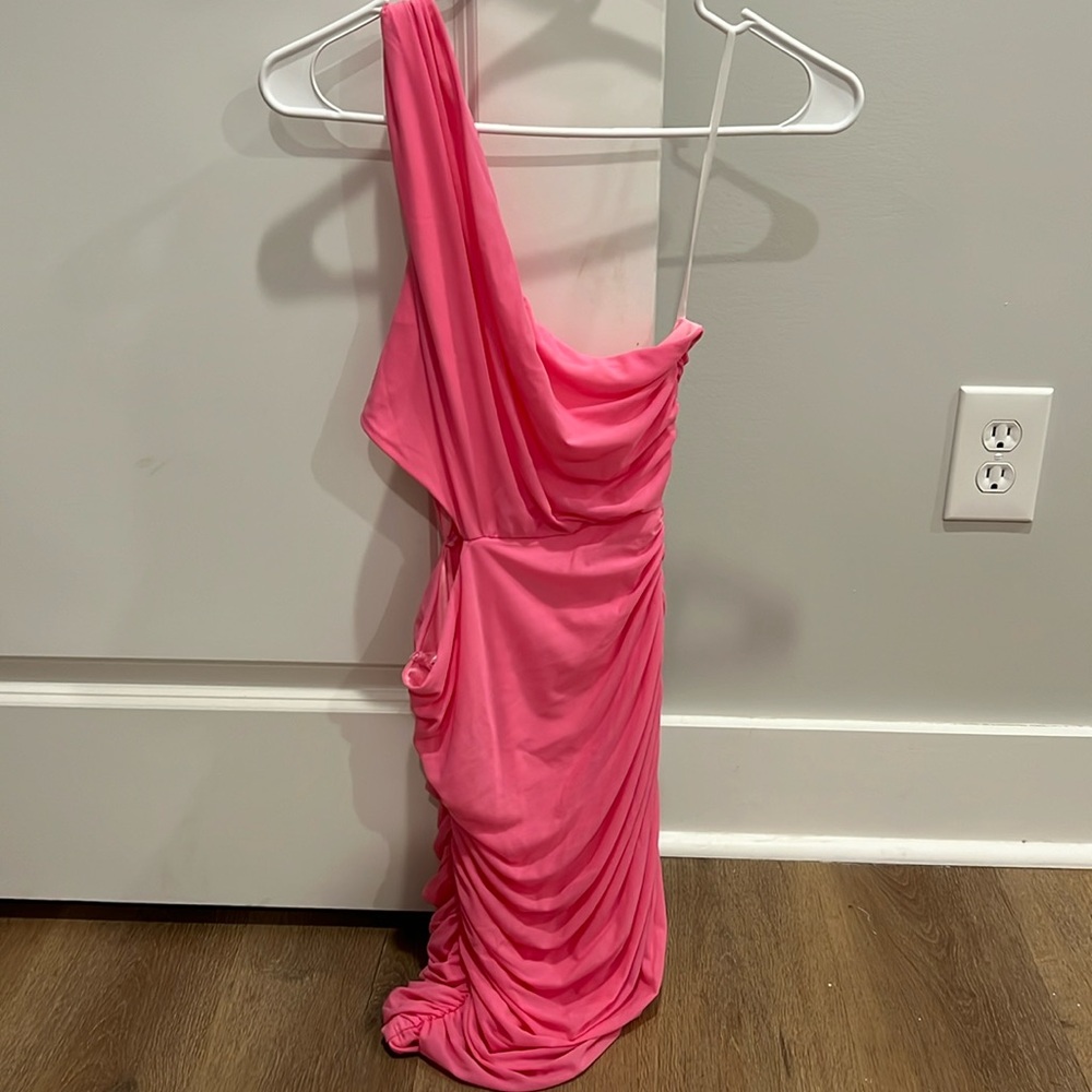 hello molly one shoulder cutout dress